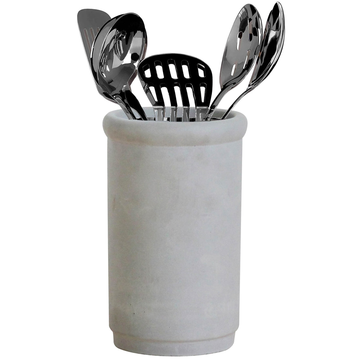 Medium Pierced Cement Utensil Holder