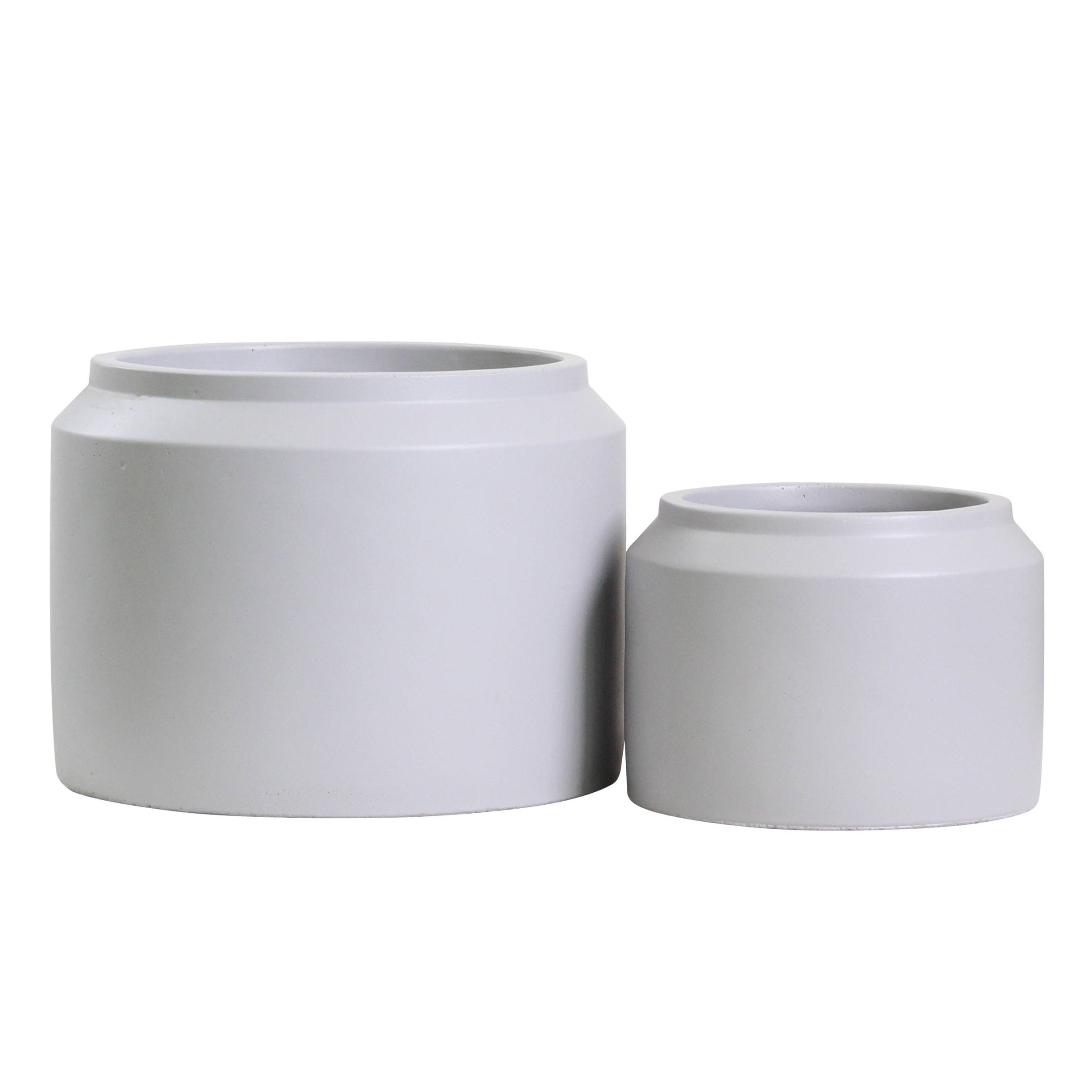 Porto Ceramic Jar Pot Set - Grey