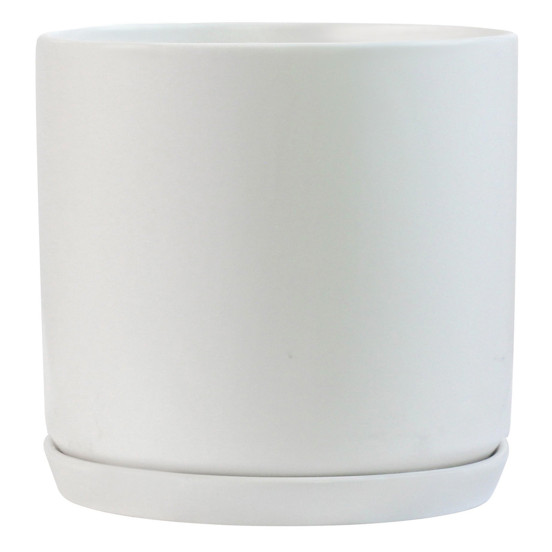 muskot plant pot white Antarc Matt White Large Ceramic Plant Pot with Saucer Garden Planters – Olly & Rose