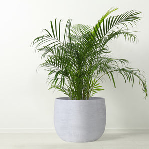 Olly & Rose Extra Large Plant Pot Patterned - Barcelona Off White Garden Planter - XL Flower Pot  - 40cm