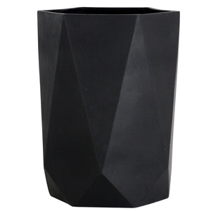 geometric plant pot large Olly & Rose Extra Large Plant Pot Geometric - Black Garden Planter