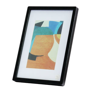 A4 Solid Oak Picture Frame - Matt Black Wood Grain Finish with Ultra ClearView Perspex