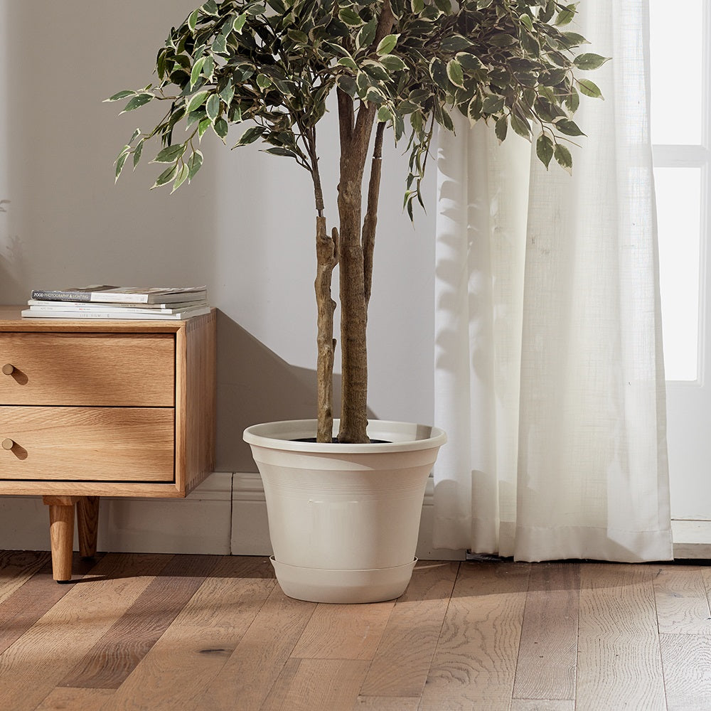 large plant pots indoor 30cm Lazy Planters - Self Watering Plant Pot Ivory - Large Planter