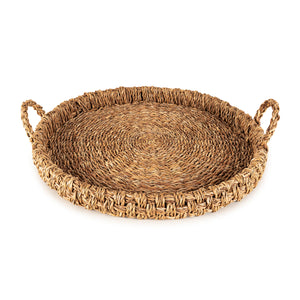 Olly & Rose Extra Large 58cm Diameter Tray - XL  Handwoven Sea Grass Tray