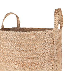 Olly & Rose Large Premium Woven Jute Handmade Storage Baskets 40cm x 50cm Large Baskets