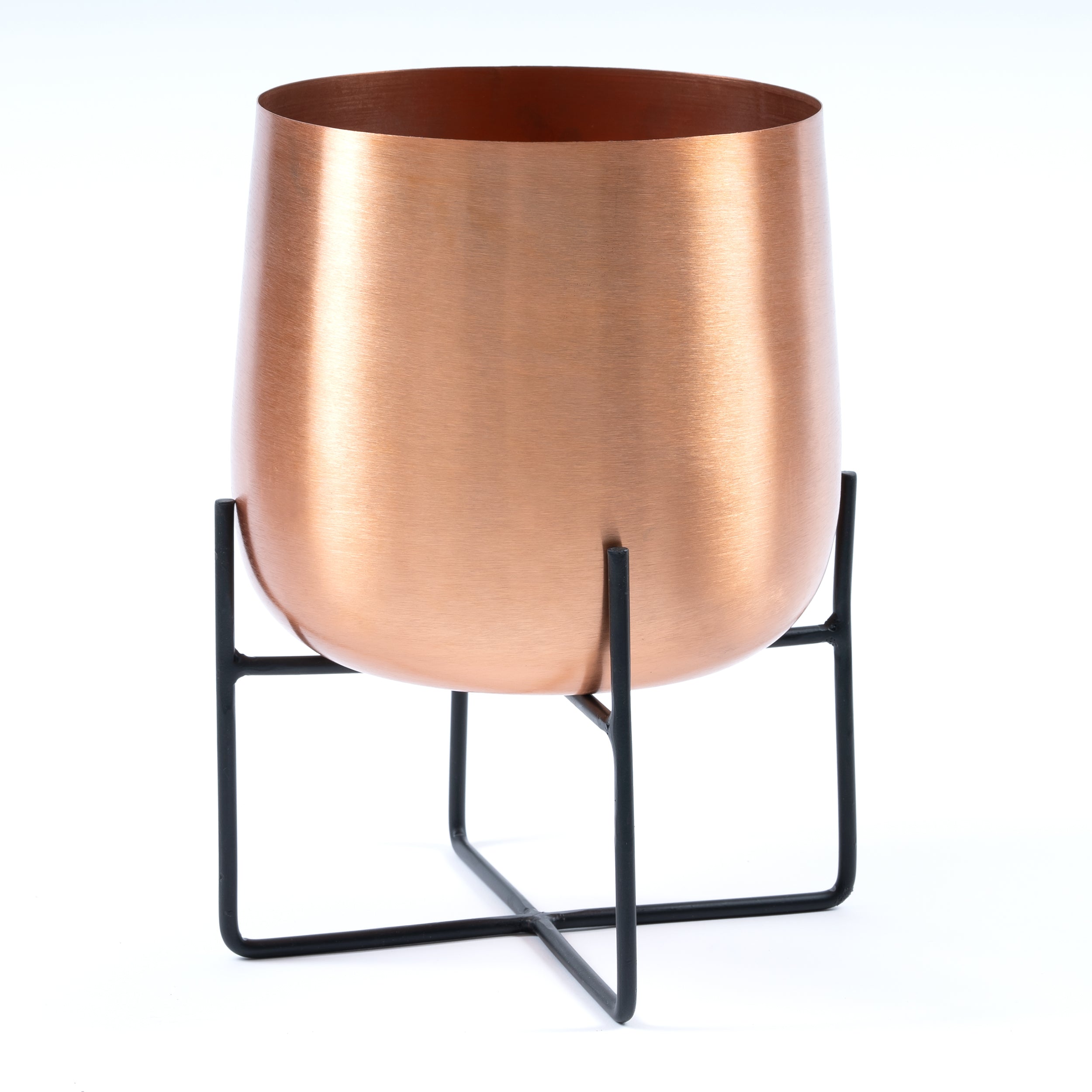 indoor copper plant pots Marrakesh Copper Plant Stand with Plant Pot