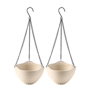 San Marino Hanging Pots 2x24cm Ivory