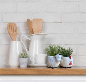 Chicken & Cow - Plant Pots - Set 2