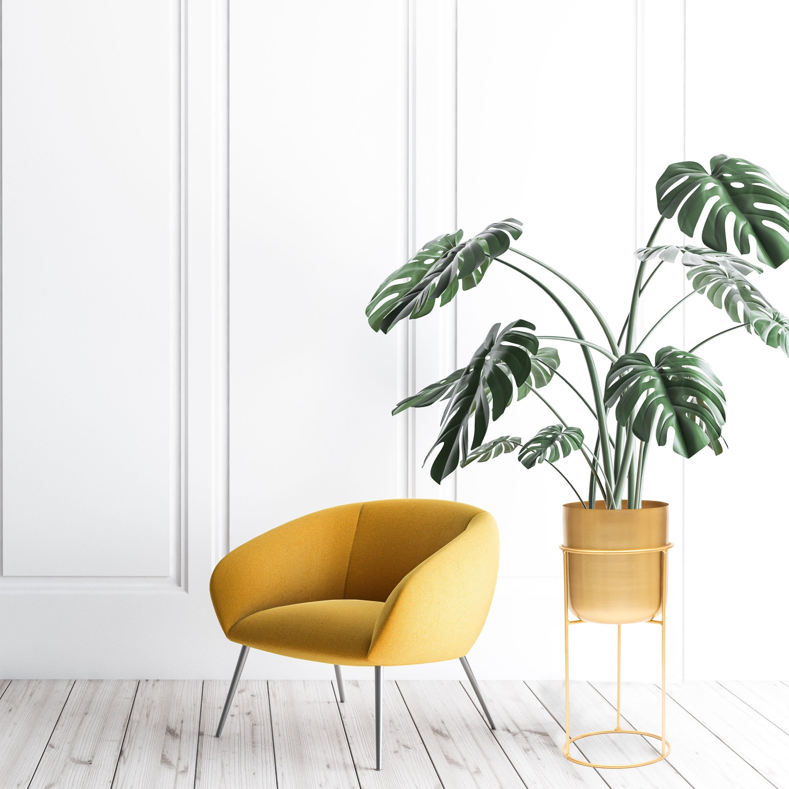 tall gold plant stand indoor Marrakesh Tall Gold Plant Stand with Plant Pot